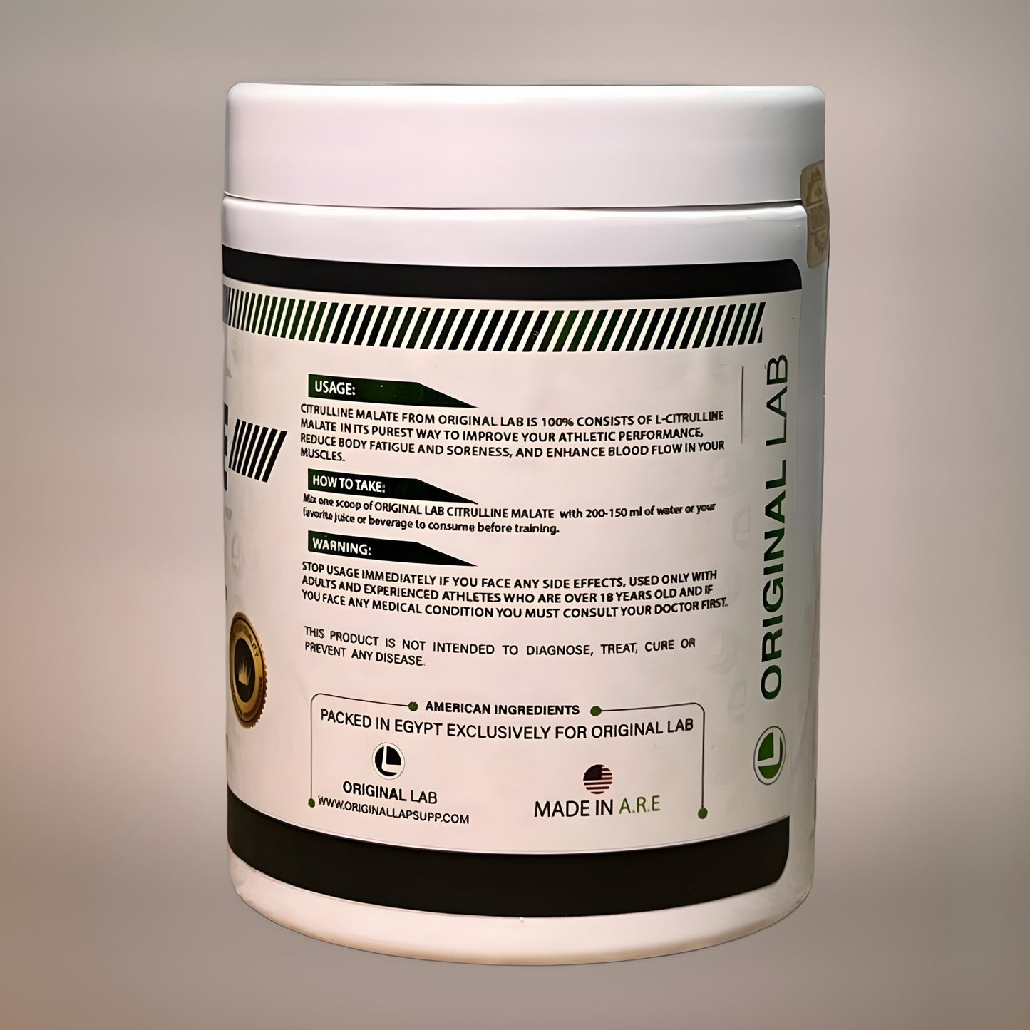 Citrulline Malate 300 gm 60 serv green apple original lab