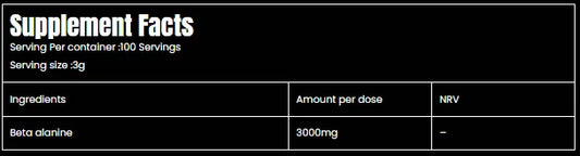 Marvelous Nutrition Beta-Alanine old School Formula-100Serv.-300G.-Unflavored