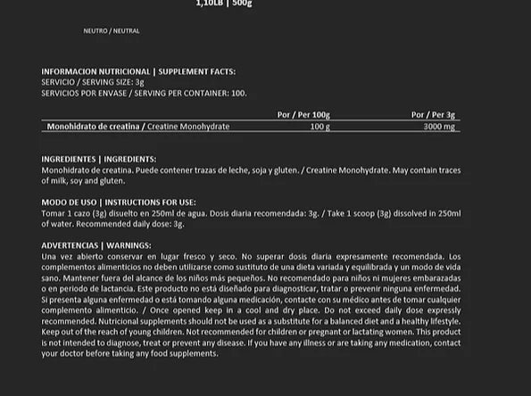 BigMan Creatine Monohydrate \ 30 Servings