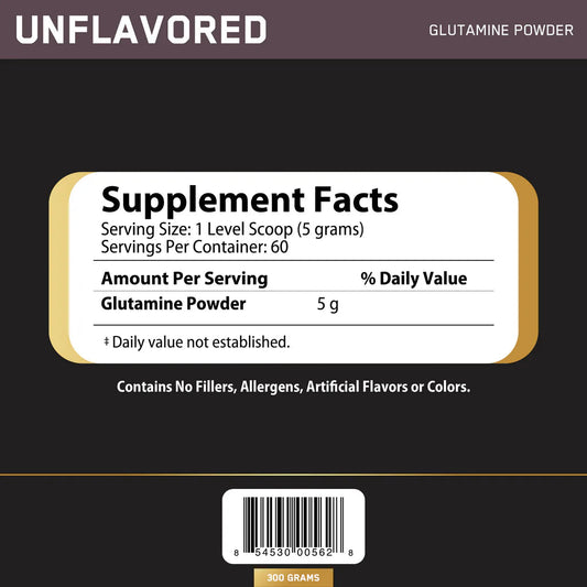 Challenger nutrition- l-glutamine, unflavored- 60serv/300 gm DrFit Store
