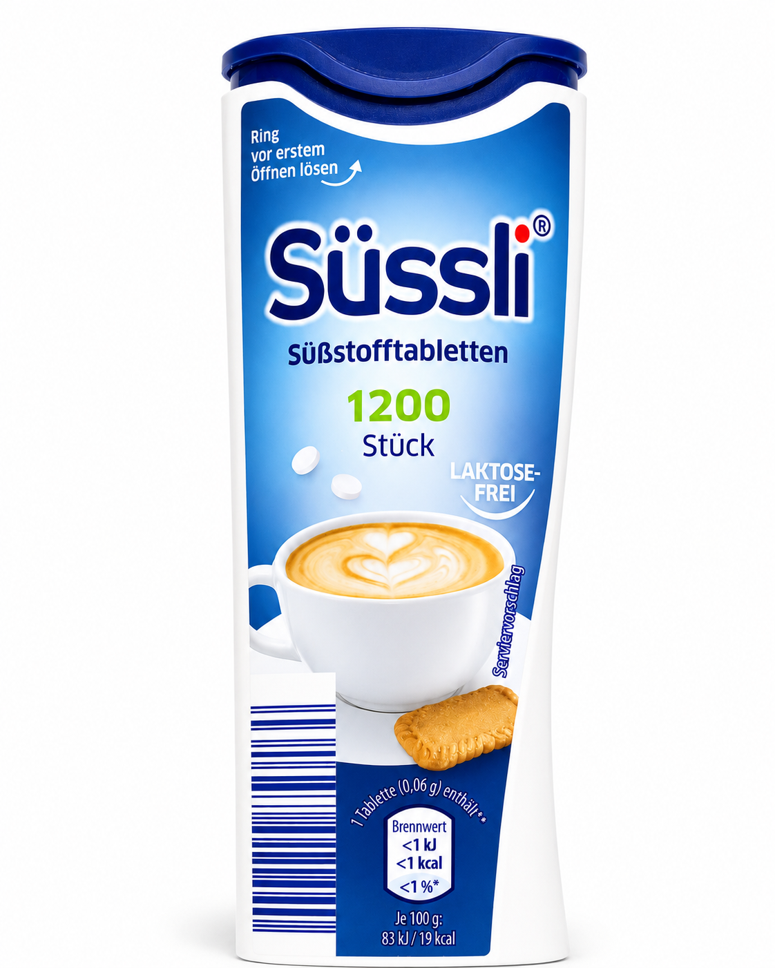 Süssli German Sweetener Tablets 1200pcs in Dispenser - Lactose Free Recipe