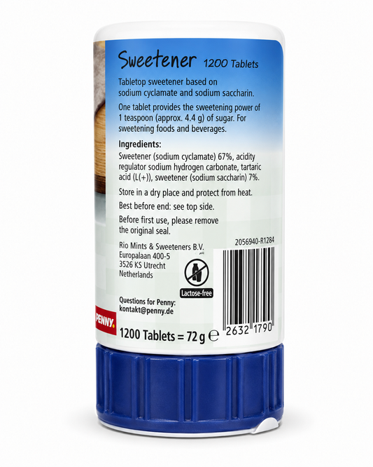 Puda Sugar Substitute Sweetener Tablets for Coffee & Beverages – 1200 Tablets