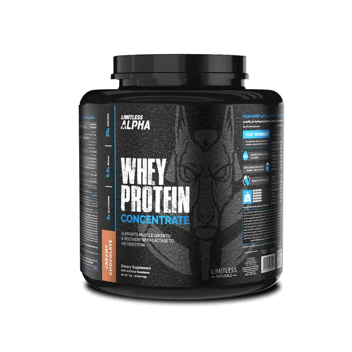 Limitless Alpha Whey Protein Concentrate-30Serv.-1KG Limitless Alpha