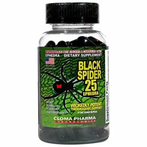 Cloma Pharma – Black spider – 100 Capsules DrFit Store