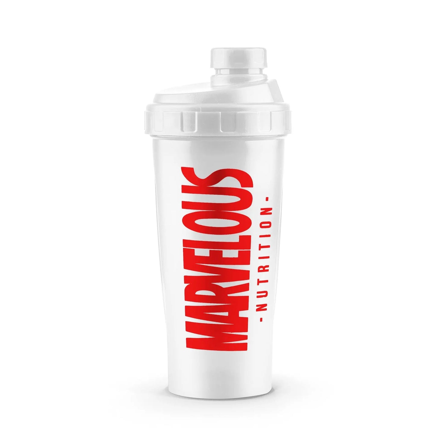 Marvelous Nutrition Plastic Shaker White DrFit Store