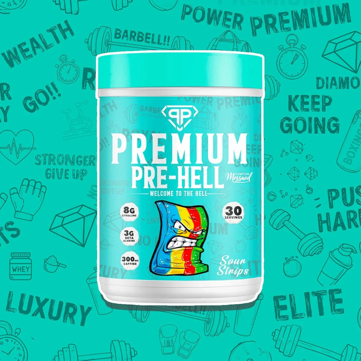 Premium Nutrition Pre-Hell Pre-Workout Powder – 30 Servings