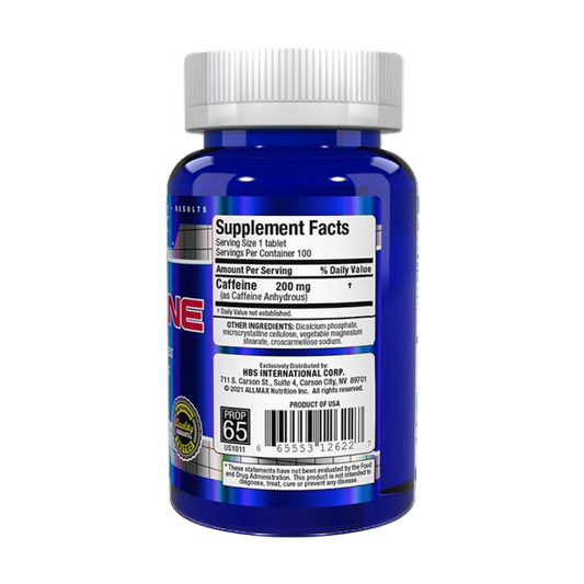 Allmax Nutrition Caffeine 200 mg 100 Tablets DrFit Store