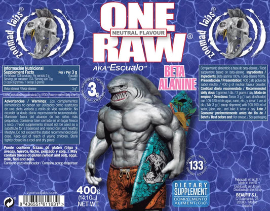 Zoomad Labs One Raw® Beta-alanine 400g