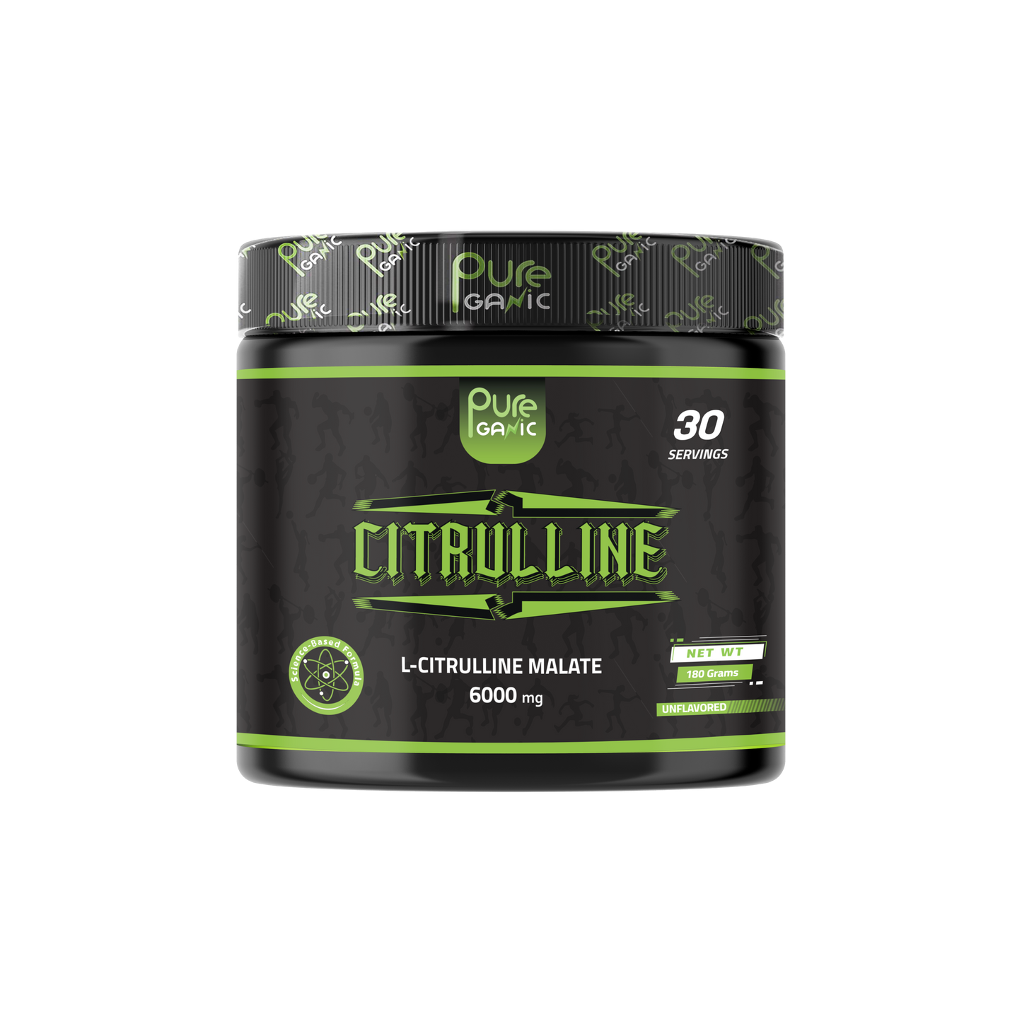 Citrulline Malate PureGanic 30 servings \ 6 gm unflavoured