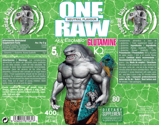 Zoomad Labs ONE RAW Glutamine 400 g 80 servings DrFit Store