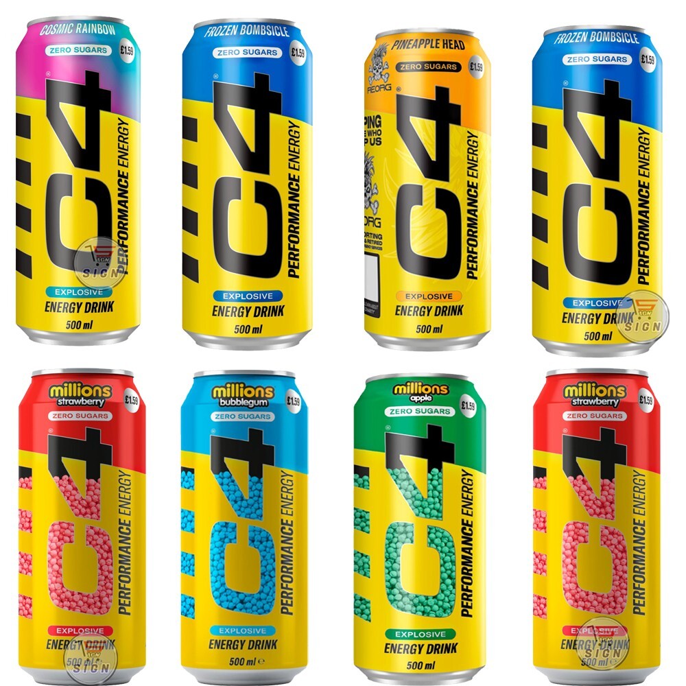 C4 Original Sugar Free Energy Drink | Pre Workout Performance Drink