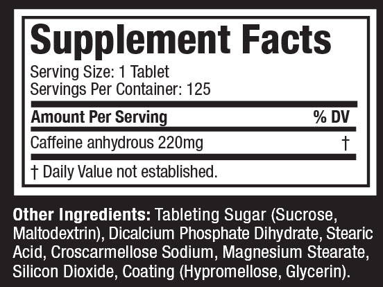 Caffeine Muscle Tech 120 tabs