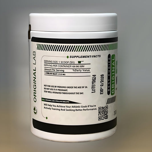 Citrulline Malate 300 gm 60 serv green apple original lab