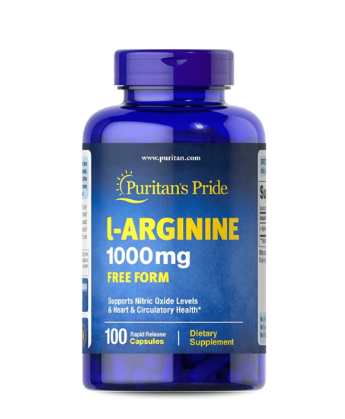 L-Arginine 1000mg / 100 Capsules – Puritan’s Pride