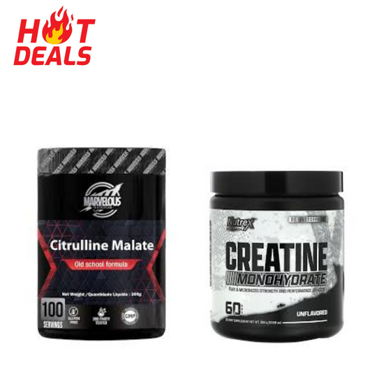 Creatine Drive Nutrex 60 servings + Citrulline Malate Marvelous 100 servings