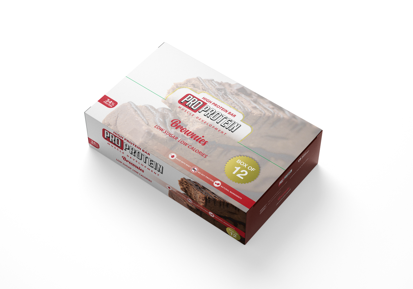 Muscle Development Pro Protein Bar Box of 12 Bars 30% Protein (70G) DrFit Store