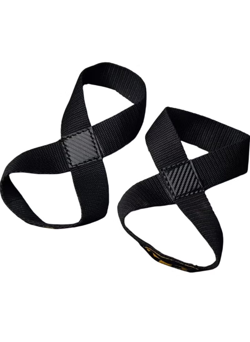 Figure-8 Weightlifting Wrist Straps For Pull Up Bars Powerlifting Gym, 2Pcs