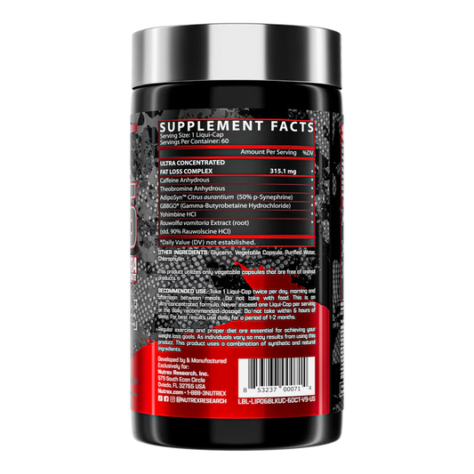 Nutrex Lipo-6 Black Ultra Concentrate 60 Capsules