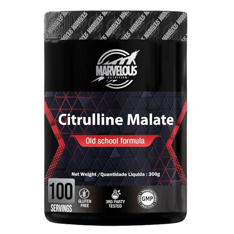 Marvelous Nutrition Citrulline Malate old School Formula-100Serv.-300G.-Unflavored