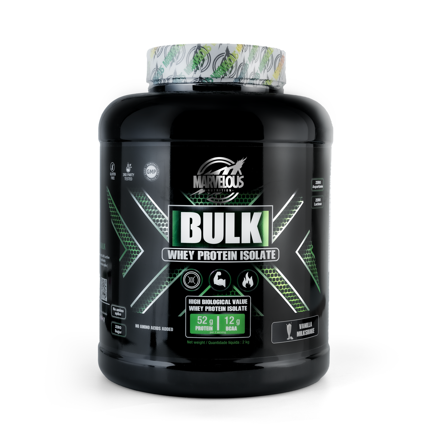 Marvelous Nutrition Whey Protein Isolate 67 serving - Vanilla Milkshake