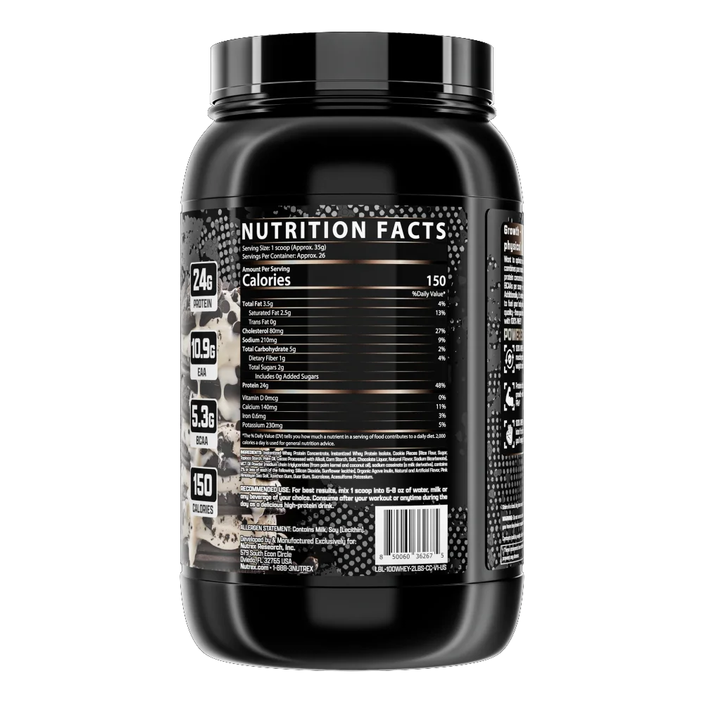 Nutrex Research, 100% Pure Whey Protein Powder