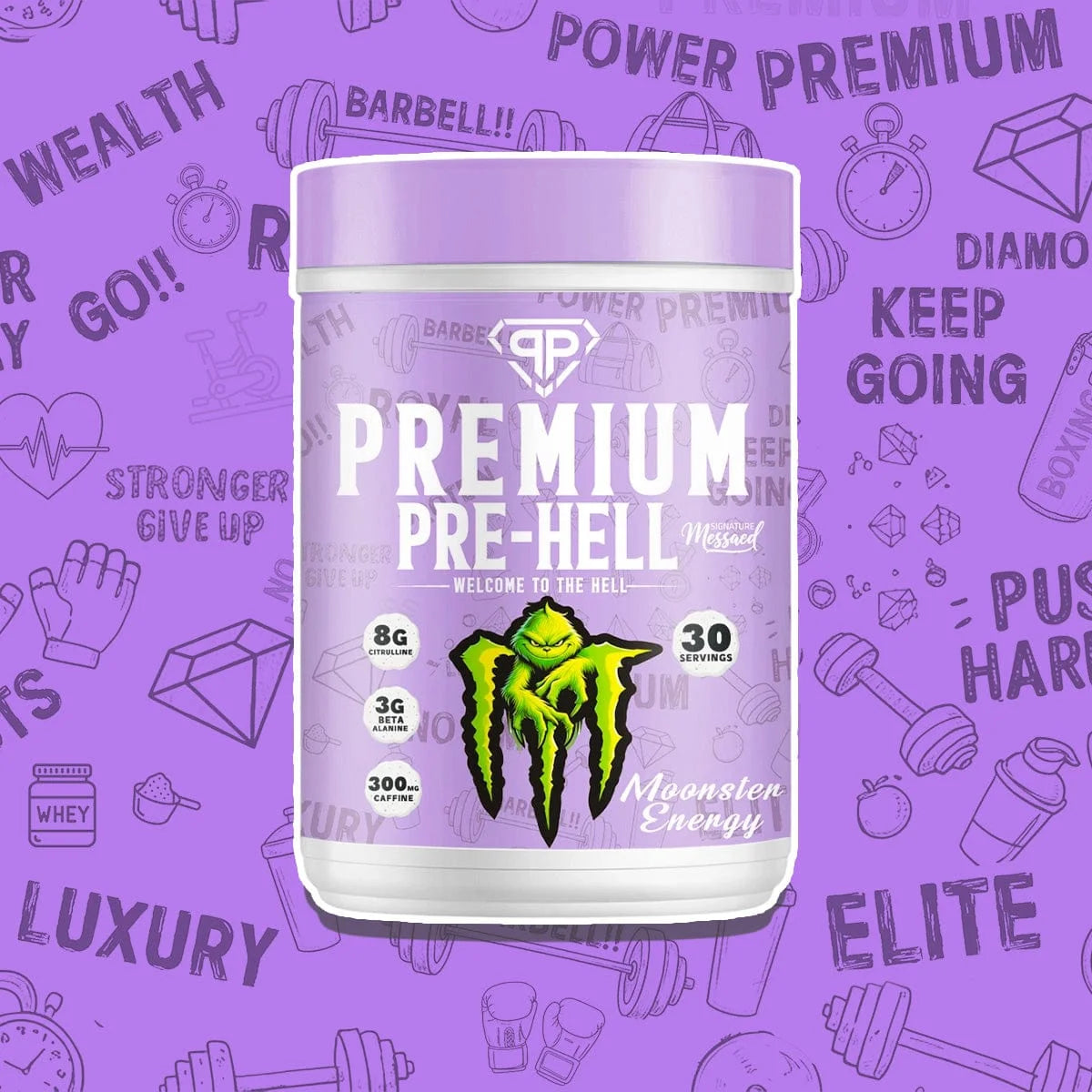 Premium Nutrition Pre-Hell Pre-Workout Powder – 30 Servings