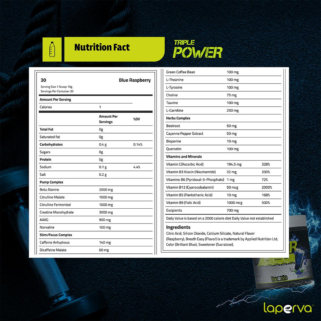 Laperva Triple Power Pre-Workout 30 servings