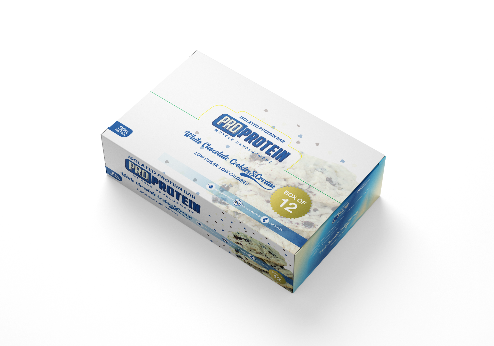 Muscle Development Pro Protein Bar Box of 12 Bars 30% Protein (70G) DrFit Store