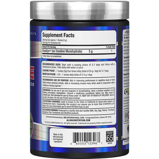 AllMax Nutrition Creatine 400 g \ 80 Servings