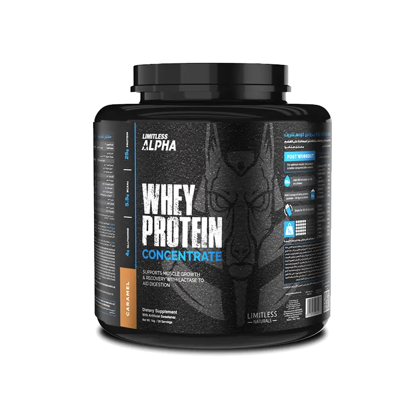 Limitless Alpha Whey Protein Concentrate-30Serv.-1KG Limitless Alpha