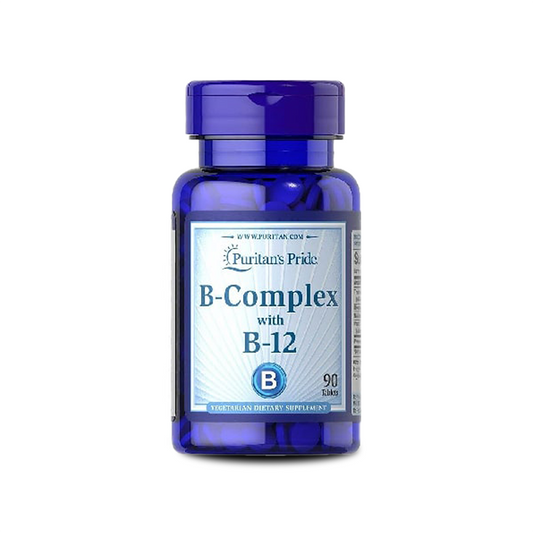 Puritan's Pride Vitamin B-Complex and Vitamin B-12 - 90 Tablets