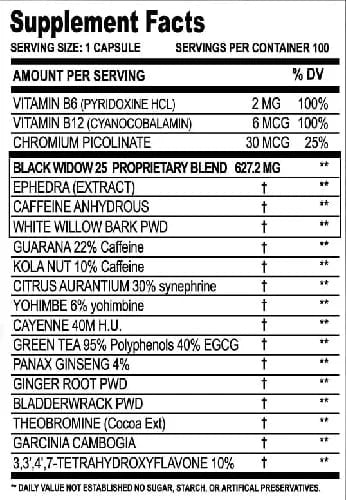 Cloma Pharma – Black spider –  100 Capsules