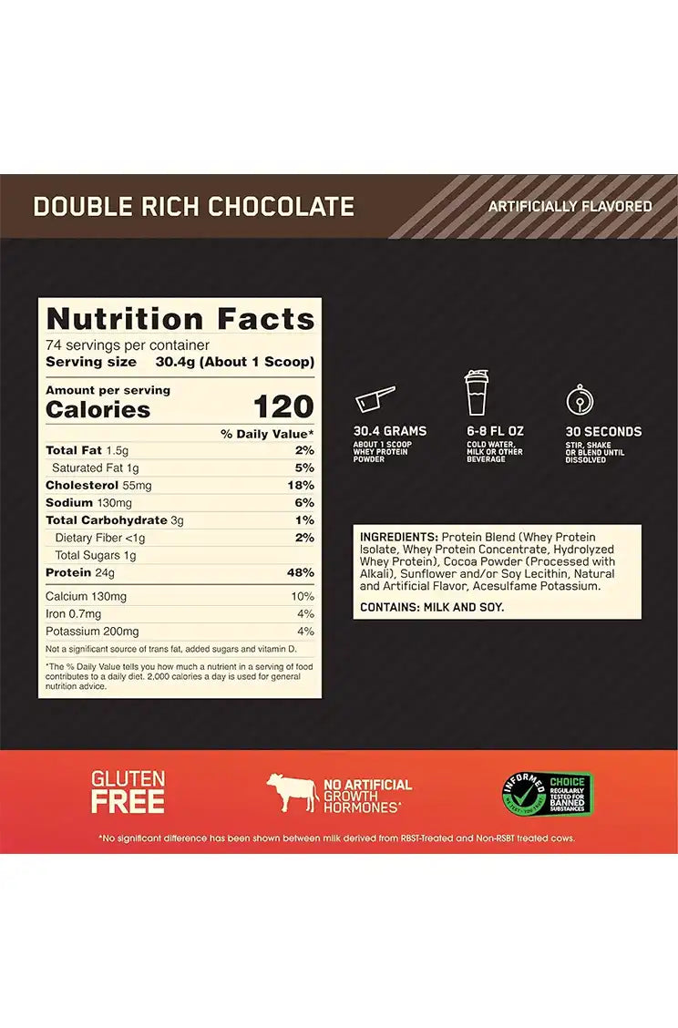 Optimum Nutrition Gold Standard 100% Whey Protein - 2.3 kg \ 5 lbs