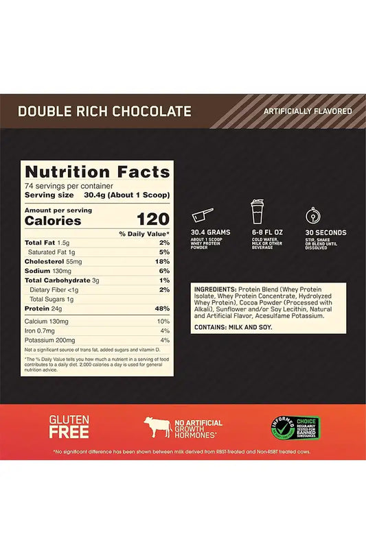 Optimum Nutrition Gold Standard 100% Whey Protein - 2.3 kg \ 5 lbs