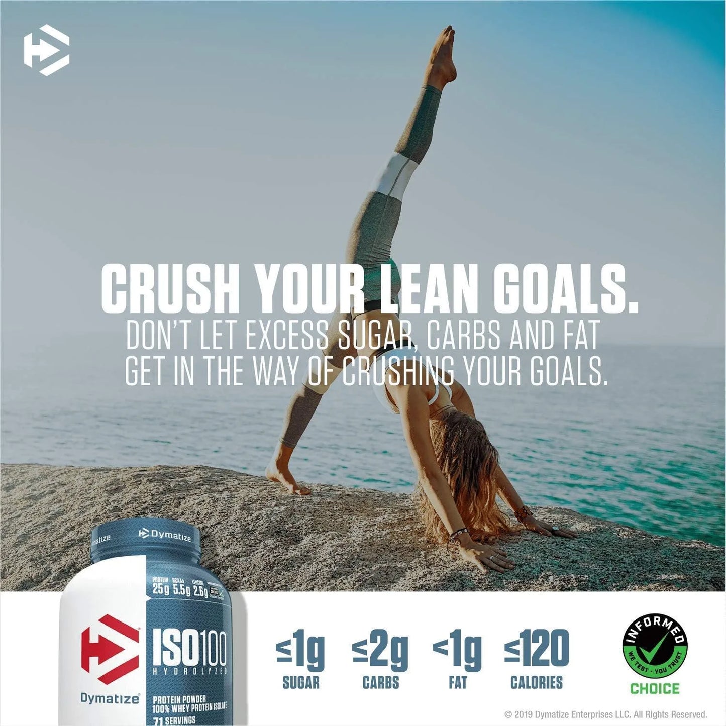 Dymatize Iso 100 Hydrolyzed-2.3KG - 71 Servings \ Chocolate Peanut Butter