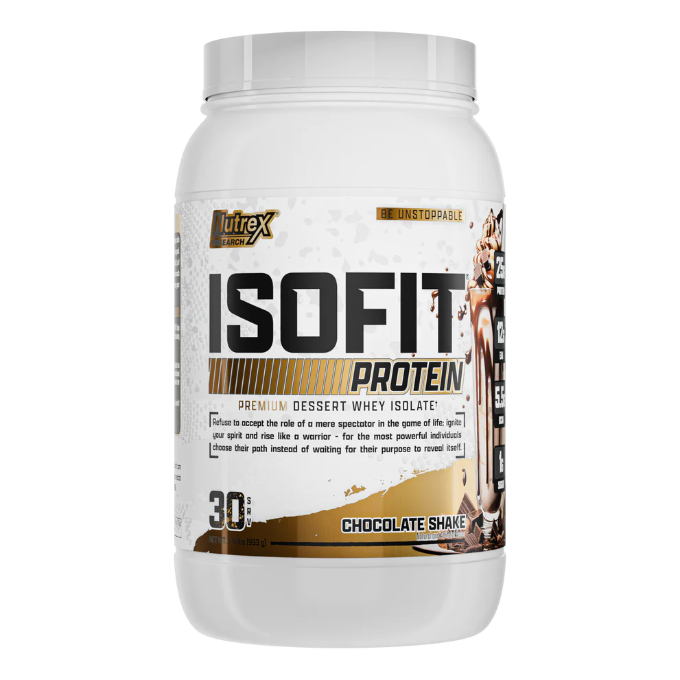 Nutrex IsoFit Whey Protein Isolate Powder – Premium Protein Supplement 1 KG