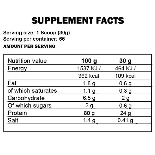 Kevin Levrone, Gold Iso Whey, 2kg, 66 Servings