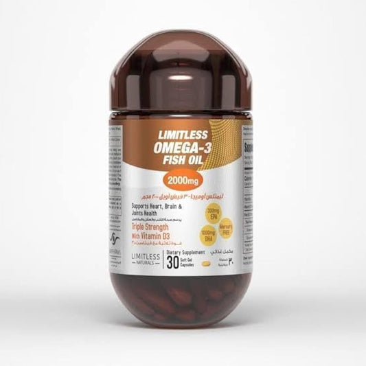 Limitless Omega 3 Fish Oil (2000mg)