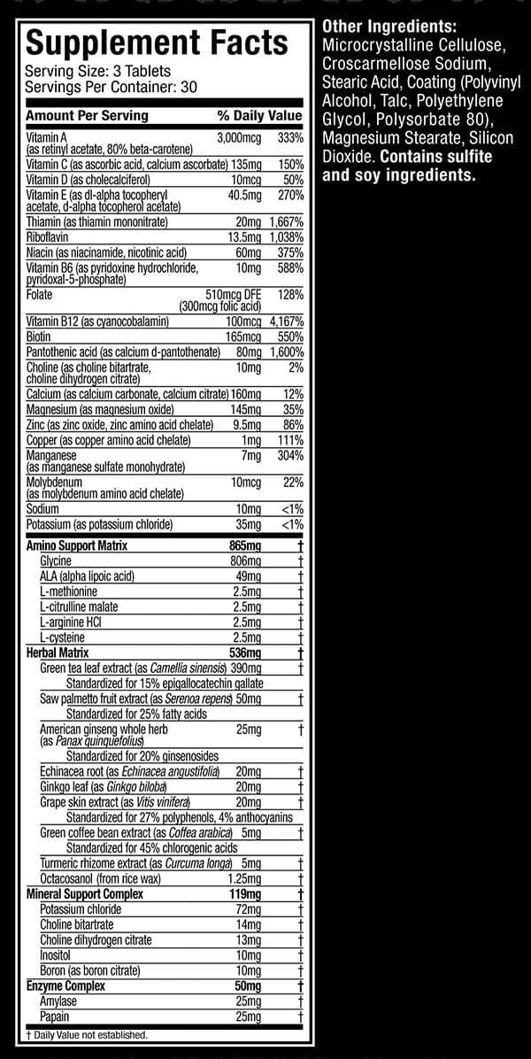 Muscletech Platinum Multivitamin - 90 Tablets DrFit Store