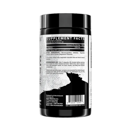 Nutrex Research, L-Arginine 1000, 120 Capsules, 60 Servings
