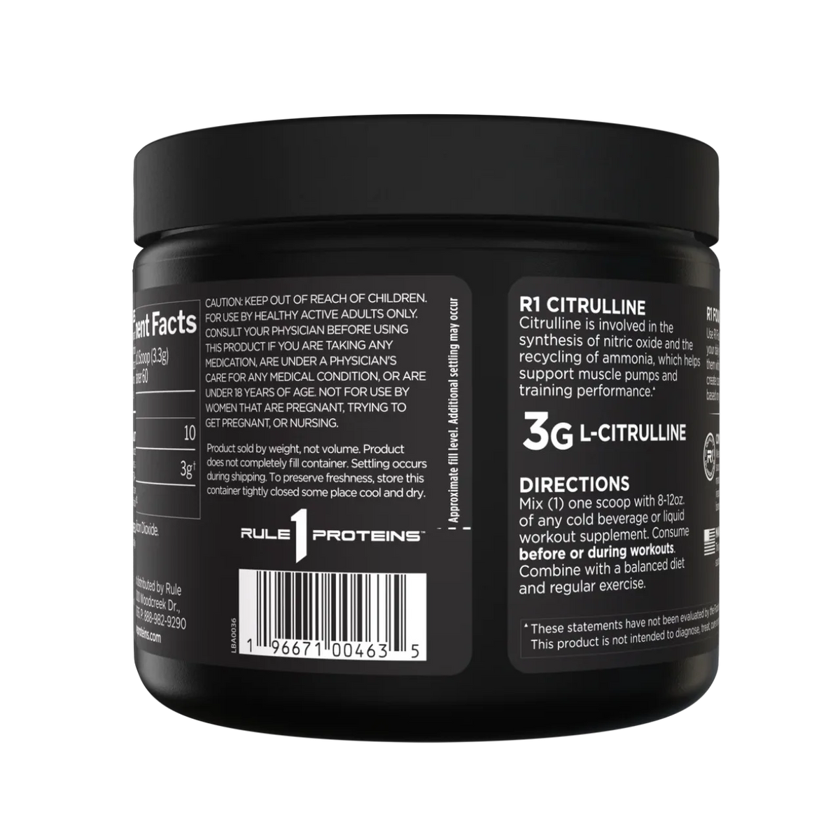 Rule One Citrulline – Unflavored | 60 Servings