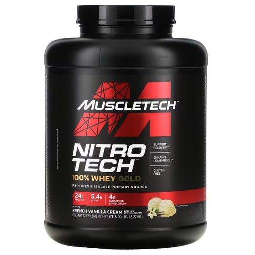 MuscleTech Nitro-Tech Whey Gold Protein + peptides – 24g of Whey